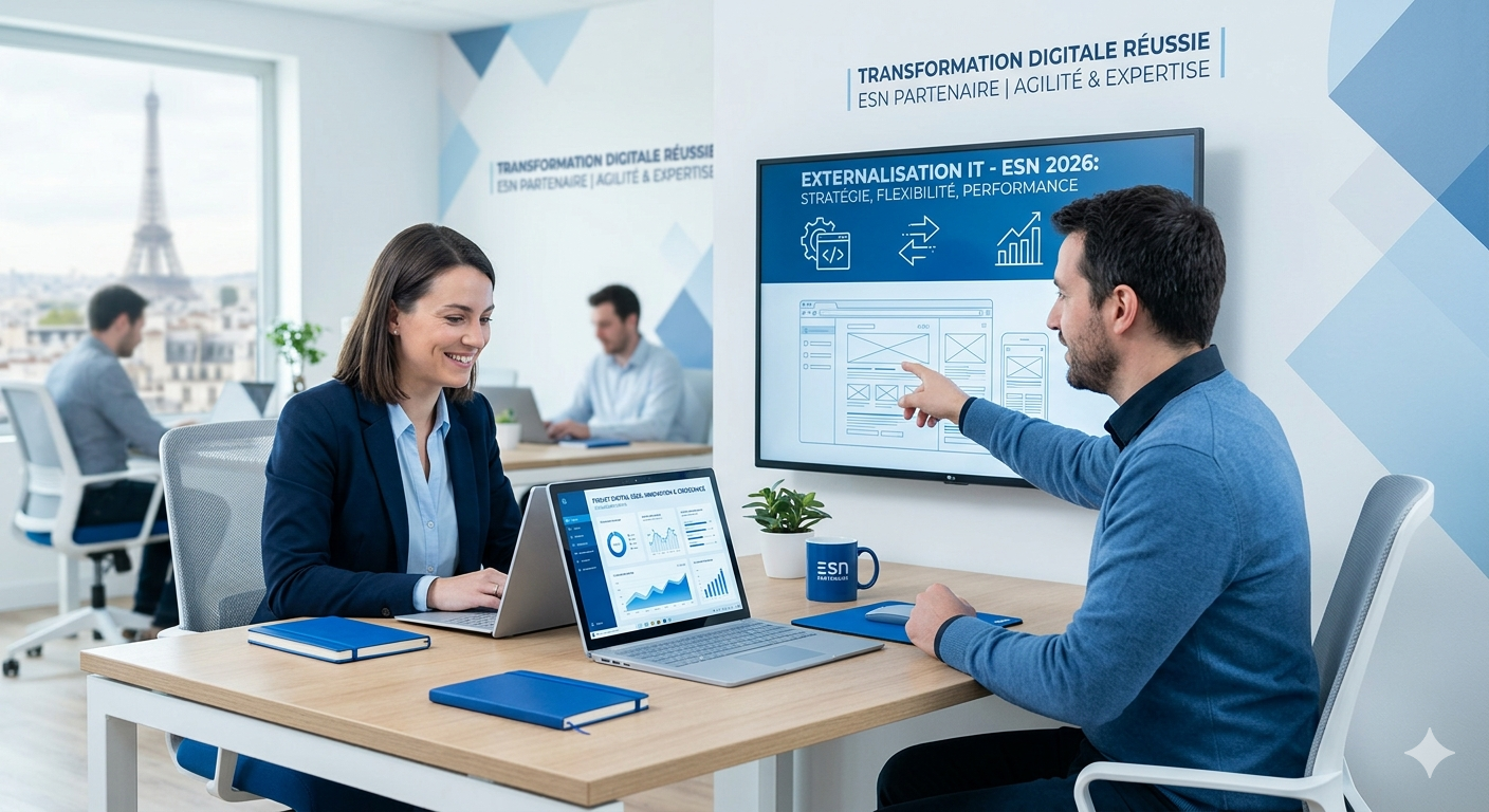 Externalisation IT en 2026 : pourquoi faire appel à une ESN pour vos projets digitaux ?