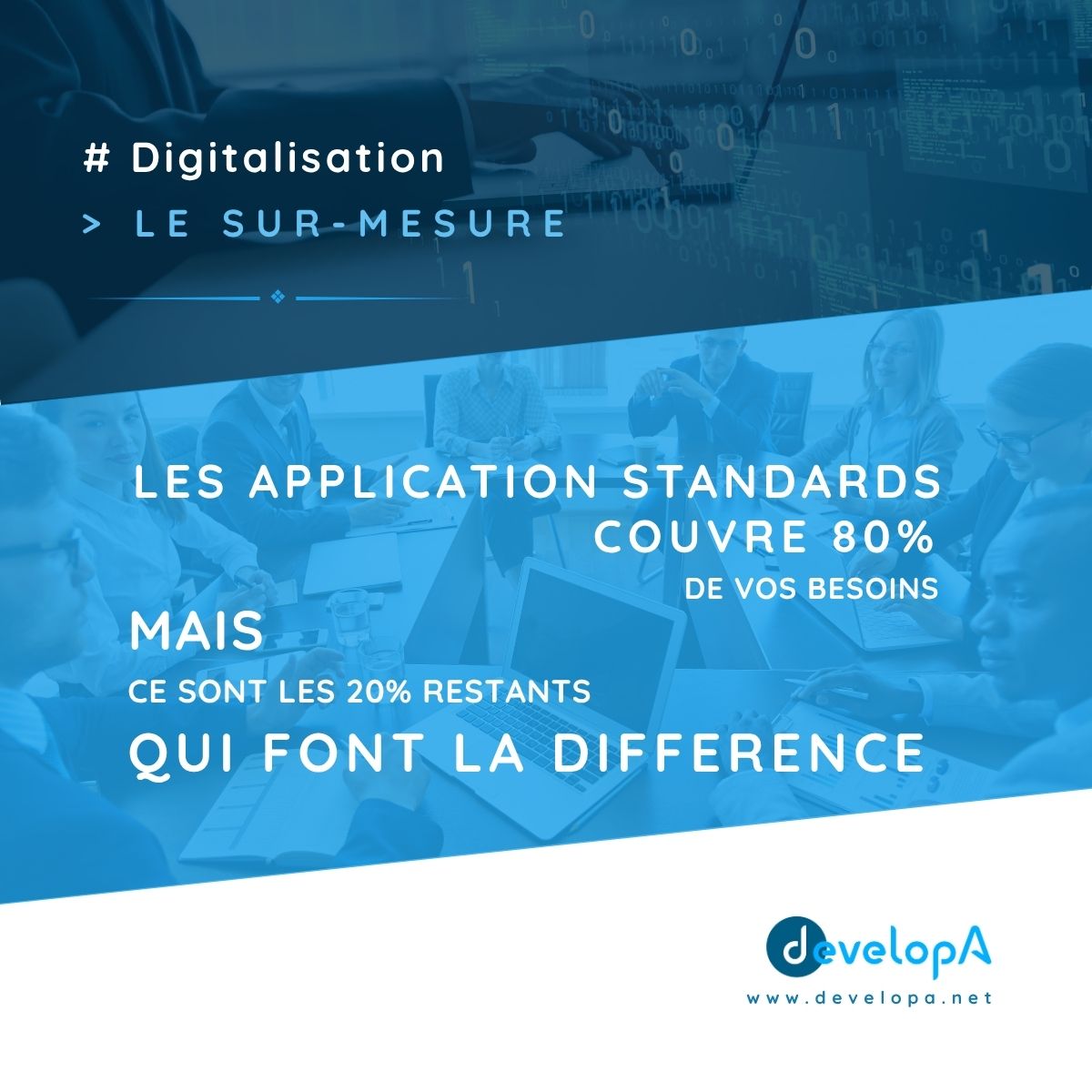Quand est ce que le développement sur-mesure devient pertinente ?