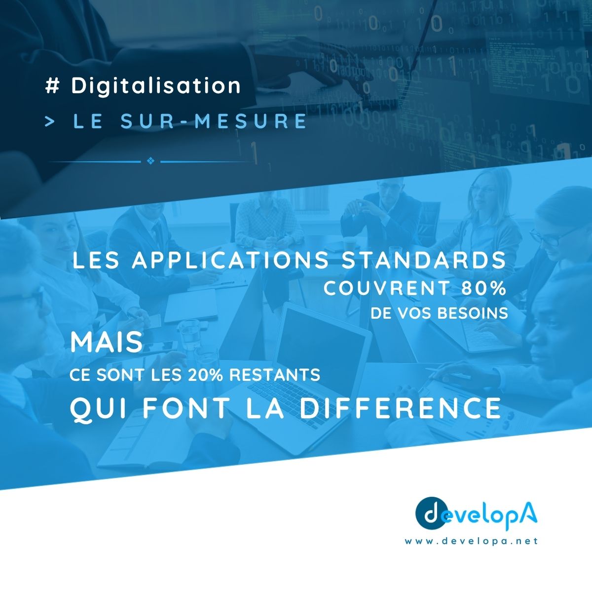 Quand est ce que le développement sur-mesure devient pertinente ?